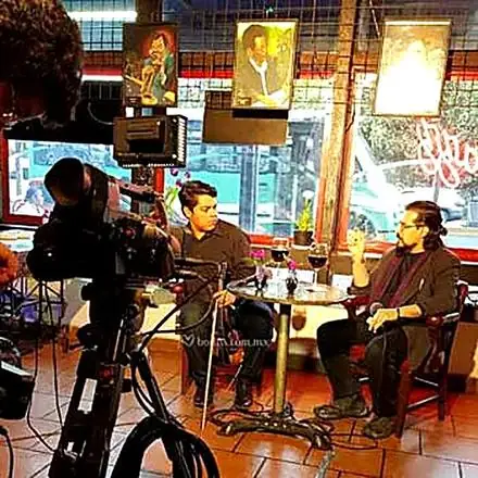 Daniel Hiram en entrevista para televisión